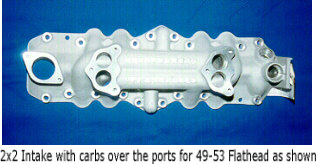 2x2 Intake with carburetors over the ports